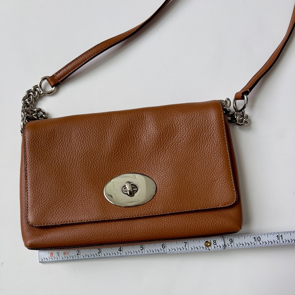 Coach light Brown Leather crossbody - Picture 7 of 8